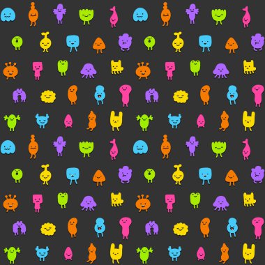 Sevimli Canavarlar seamless modeli