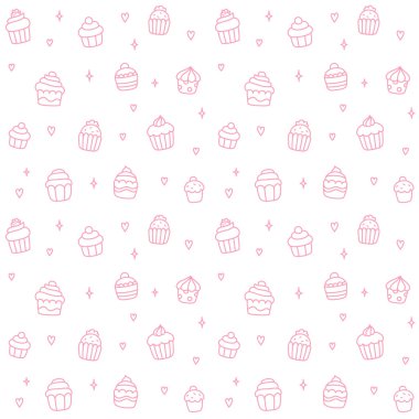 cupcake seamless modeli