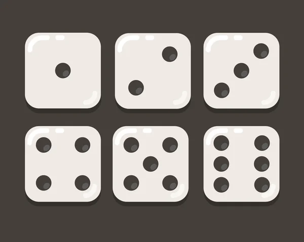 Cartoon dice illustration — Stock vektor