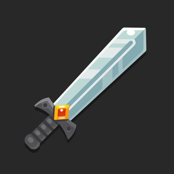 Icono de espada juego — Vector de stock