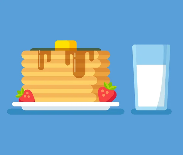 Pancake icona della colazione — Vettoriale Stock