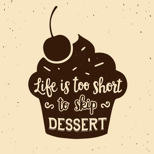 Dessert offerte illustratie — Stockvector