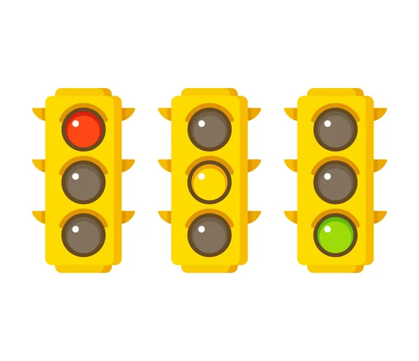 Traffic-light pictogrammen — Stockvector