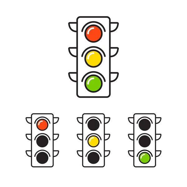 Icône de feu de circulation — Image vectorielle