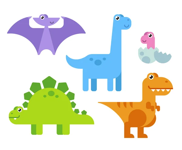 Cute Cartoon Dinosaurs Royalty Free Stock Illustrations
