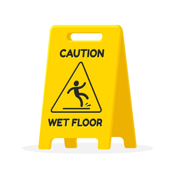 Wet floor sign — Stock Vector