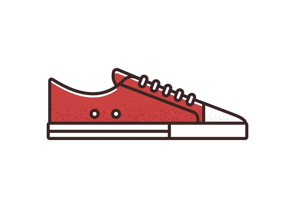 Tênis vermelho ilustração — Vetor de Stock