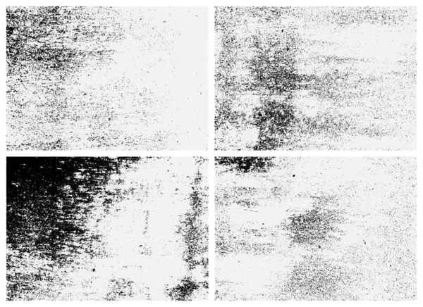 Paslı yüzey dokusu ayarlandı. Siyah beyaz dokular. Paslanmış metalin kaplama dokusu.