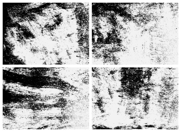 Paslı yüzey dokusu ayarlandı. Siyah beyaz dokular. Paslanmış metalin kaplama dokusu.