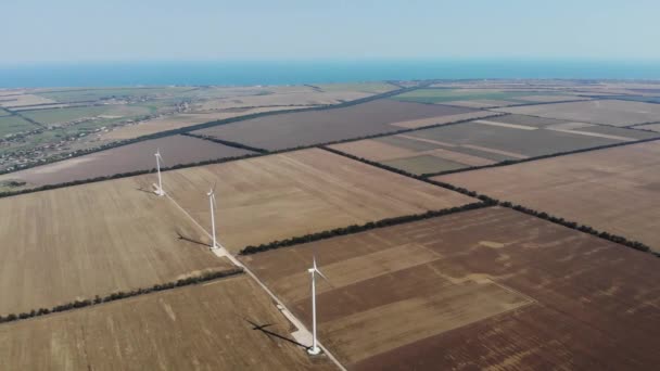 Les Éoliennes Sont Une Des Sources Énergie Électrique Les Propres — Video