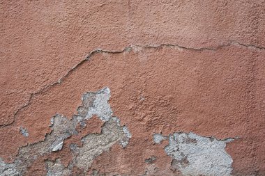 Terracotta 'nın soyut deseni boyalı, boyalı, boyalı bir duvar..