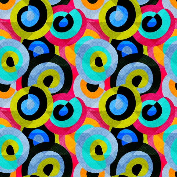 Grunge farbige Graffiti nahtlose Muster Vektor Illustration — Stockvektor