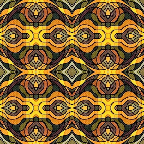 Abstracto amarillo vintage patrón sin costuras — Archivo Imágenes Vectoriales