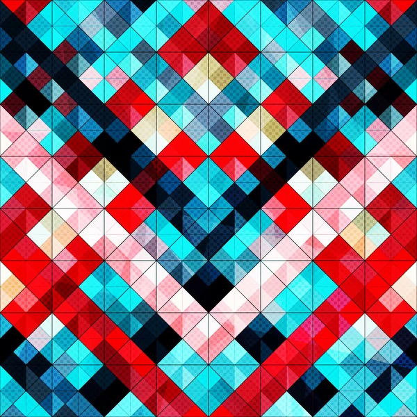 小彩色的多边形抽象的几何图案 — 图库矢量图片