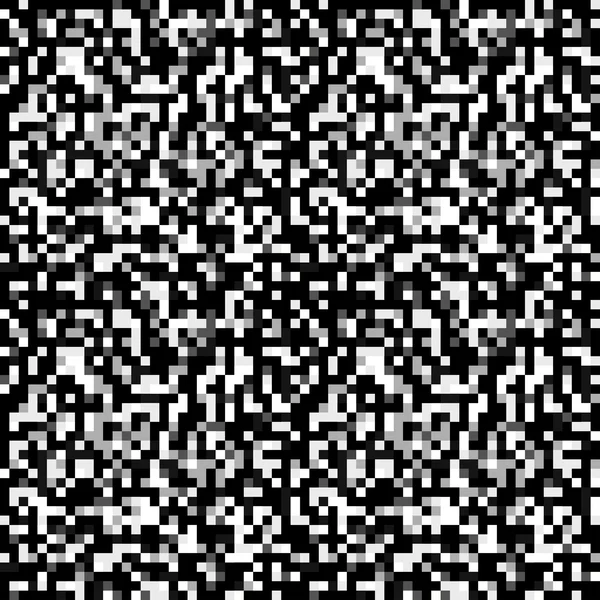 Pixel monokrom smukke mønster – Stock-vektor