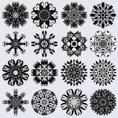 Tek renkli sembol Mandala topluluğu