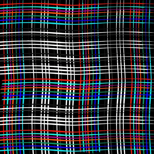 Gekleurde lijnen op een zwarte achtergrond geometrische achtergrond — Stockvector