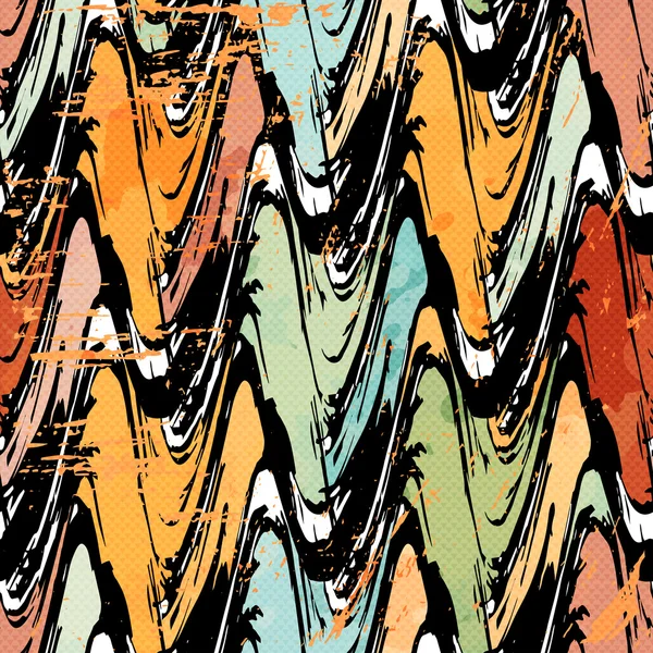 gentle graffiti seamless pattern in retro style grunge texture