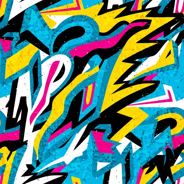 Graffiti fondo textura sin costuras — Vector de stock