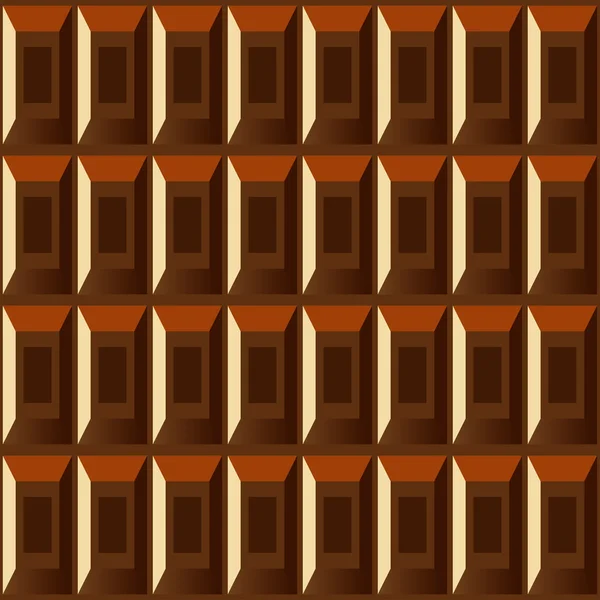 Donkere chocolade naadloze patroon — Stockvector