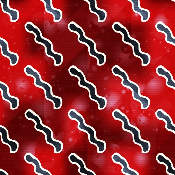 Patrón geométrico abstracto rojo sin costura — Vector de stock