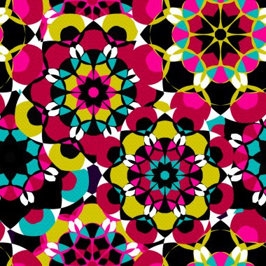 Mandala kabile etnik süs vektör slamic Arapça Hint desen