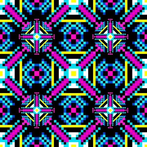 Gyönyörű színes sokszögeket geometriai zökkenőmentes minta — Stock Vector