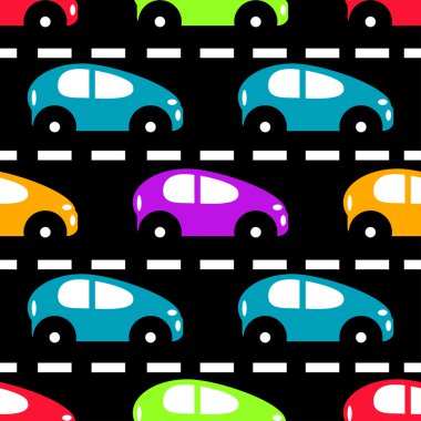 Araba yol üzerinde renkli güzel arka plan