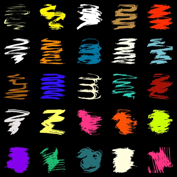 güzel bir toplama tasarımı için renkli kalınfırça darbeleri