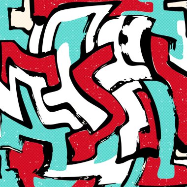 Güzel soyut grafiti yumuşak desen 