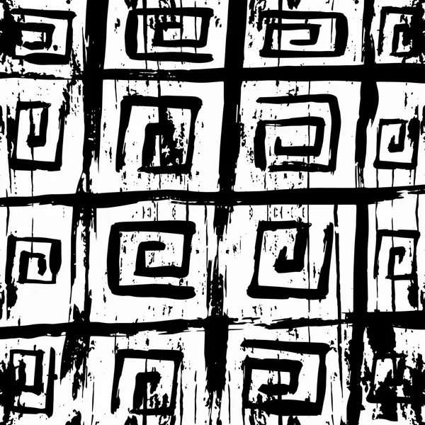 Graffiti monochroom abstract patroon op een witte achtergrond — Stockvector