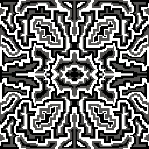 Små färgade polygoner på svart bakgrund — Stock vektor