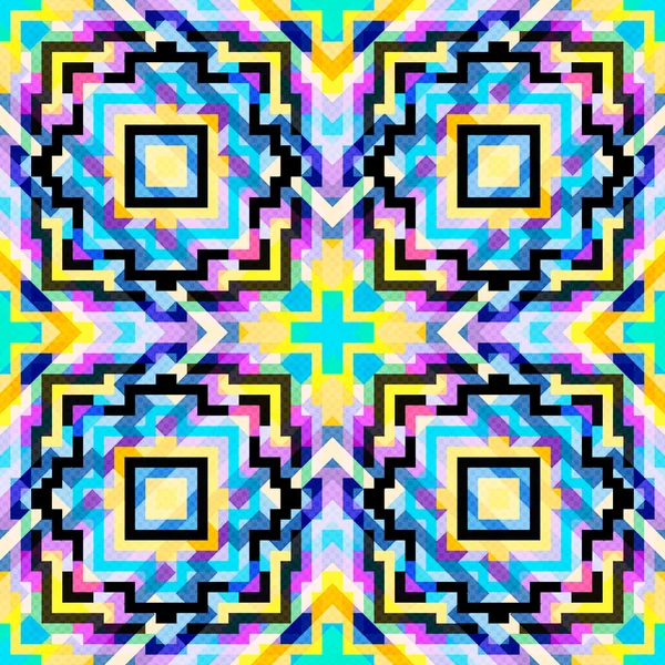 Farbe abstraktes geometrisches Muster — Stockvektor