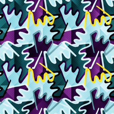 Grafiti hassas sorunsuz arka plan vektör çizim