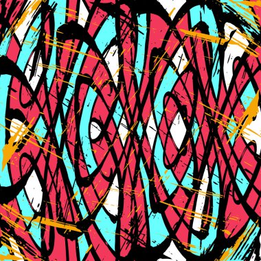 renkli soyut desen grafiti