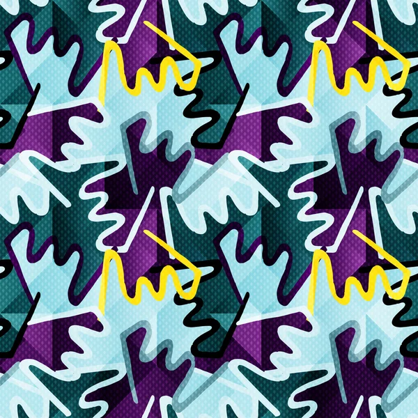 Grafiti hassas sorunsuz arka plan vektör çizim