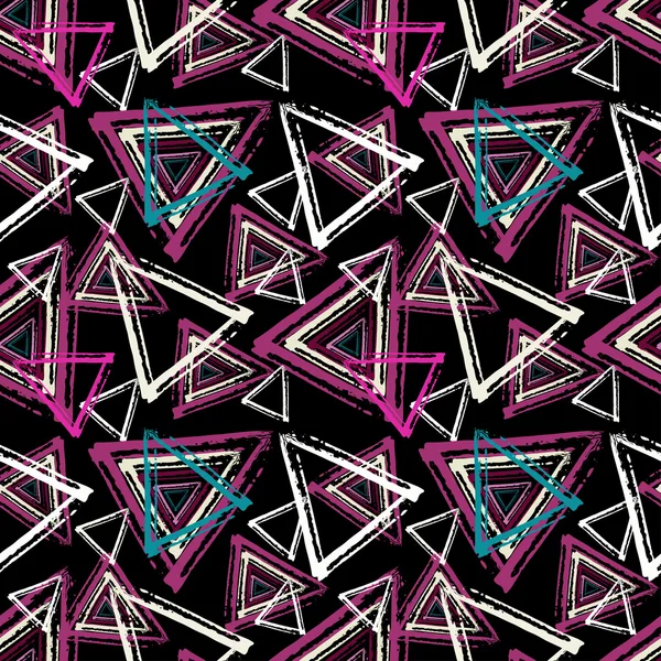 Graffiti kleine psychedelische naadloze patroon vectorillustratie — Stockvector