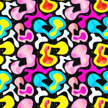 sorunsuz doku vektör çizim renkli grafiti