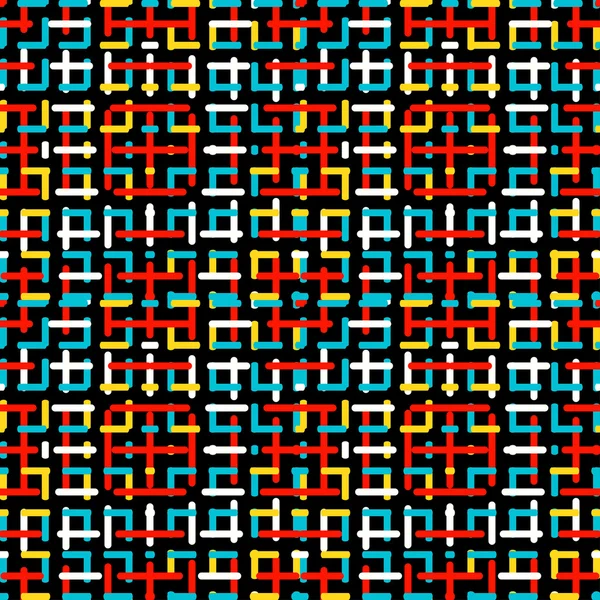 Astratto colorato oggetti luminosi su uno sfondo nero vettoriale illustrazione — Vettoriale Stock