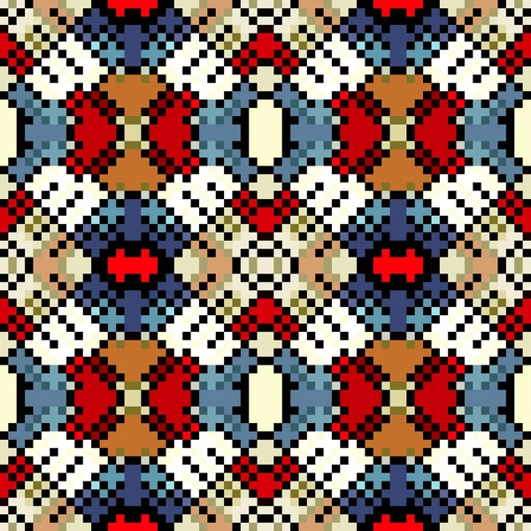 Luminoso sfondo geometrico astratto di pixel colorati — Vettoriale Stock