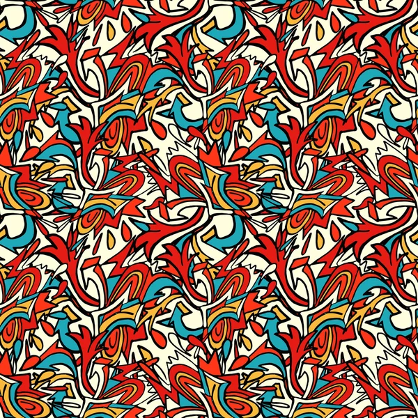 Grunge grafiti Dikişsiz desen vektör çizim renkli.
