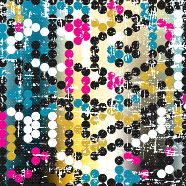 Soyut geometrik desen renkli arka plan üzerinde