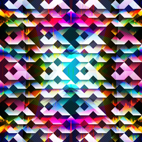 환각 다채로운 기하학적 완벽 한 패턴 — 스톡 벡터