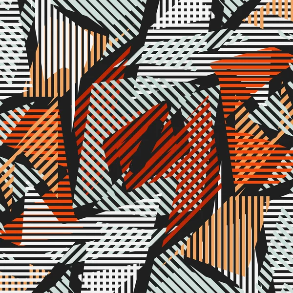Яскравий барвистий геометричний абстрактний візерунок Графіті — стоковий вектор