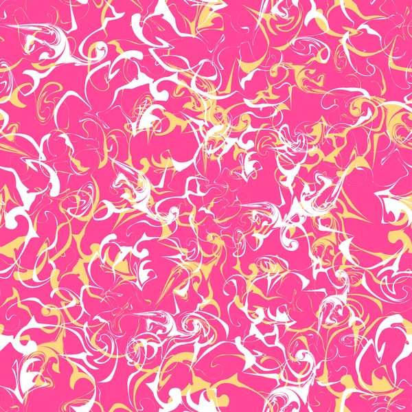 Graffiti pequeñas líneas de color sobre fondo rosa patrón sin costuras — Vector de stock