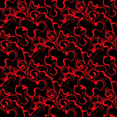 Grafiti siyah bir arka plan rengi Dikişsiz desen doku soyut