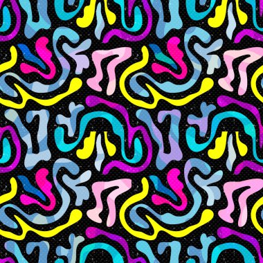 Grunge renkli grafiti seamless modeli