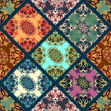 koyu arka plan seamless modeli güzel antik desen