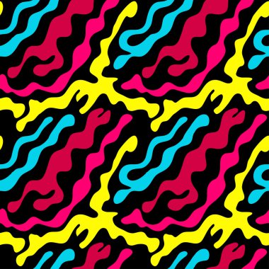 Grafiti siyah bir arka plan rengi Dikişsiz desen doku soyut