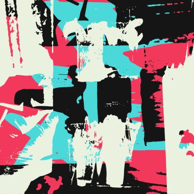 Güzel soyut grafiti yumuşak desen